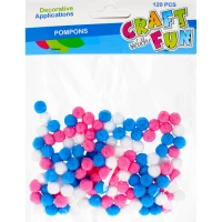 1. Craft With Fun Ozdoba Dekoracyjna Pompony Akrylowe 463830